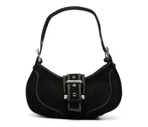 Klassische Hobo-Tasche - Schwarz