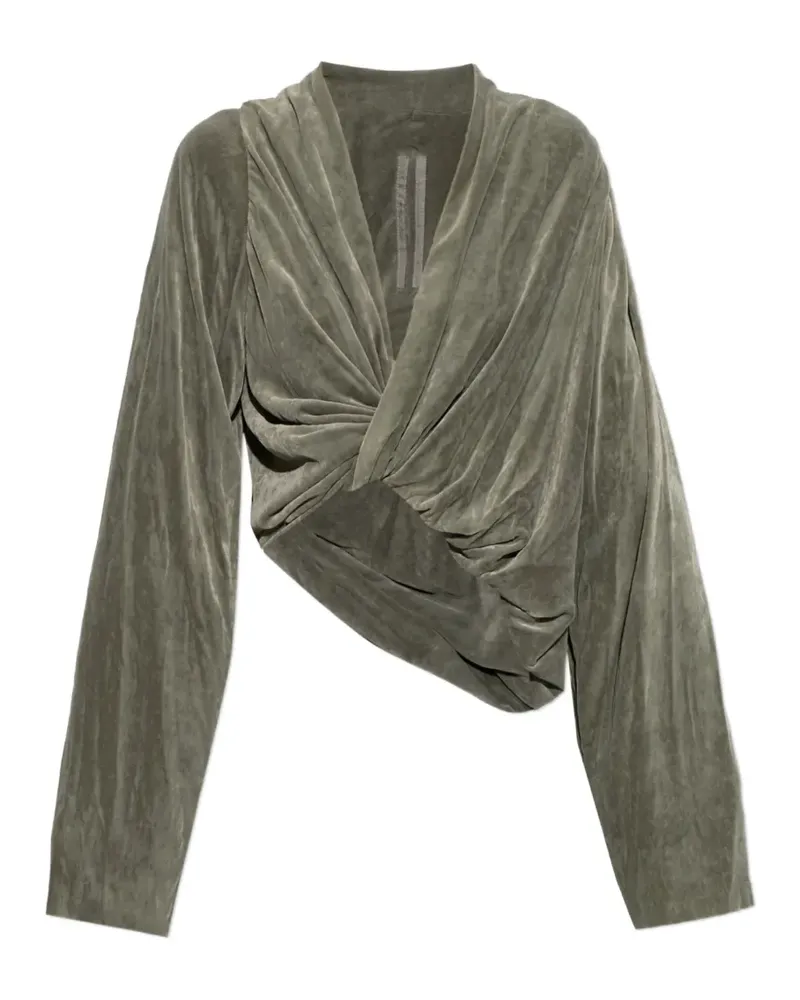 Rick Owens Oberteil mit Knotendetail - Grau Grau