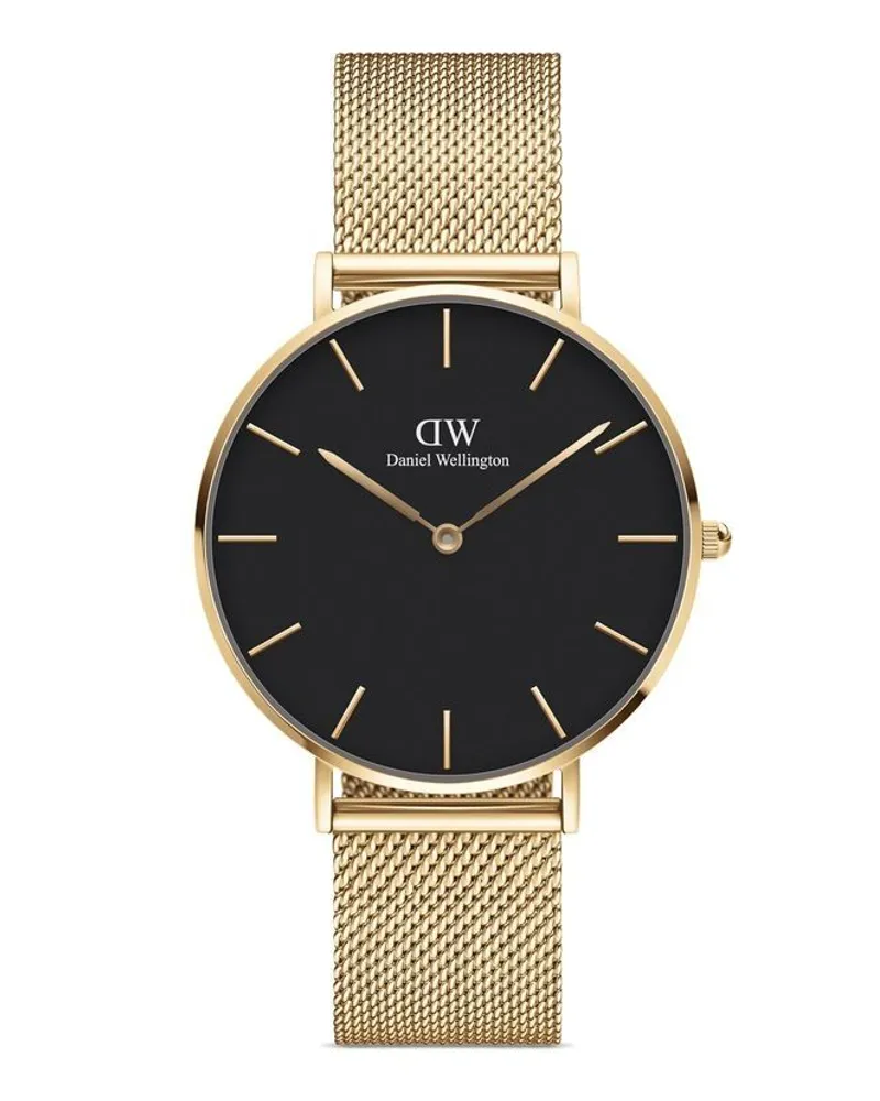 Daniel Wellington Petite Evergold 36mm Schwarz