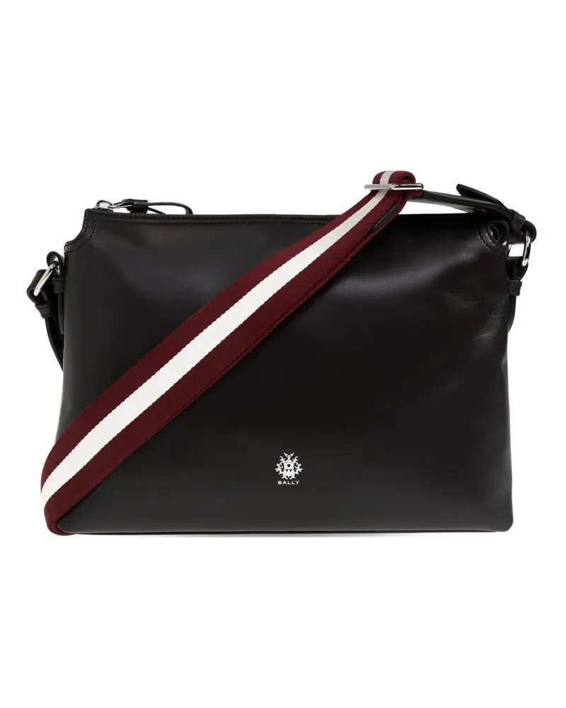 Bally logo strap messenger bag - Schwarz Schwarz