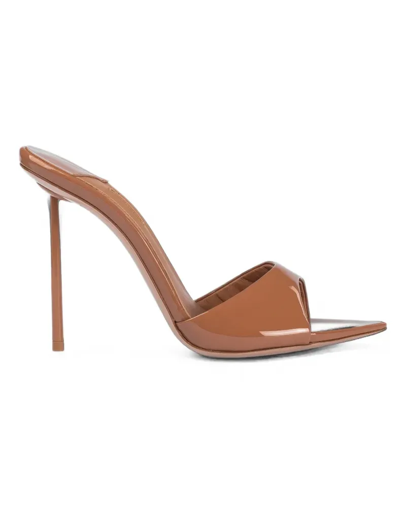 Le Silla Bella Sandalen aus Lackleder 80mm - Braun Braun