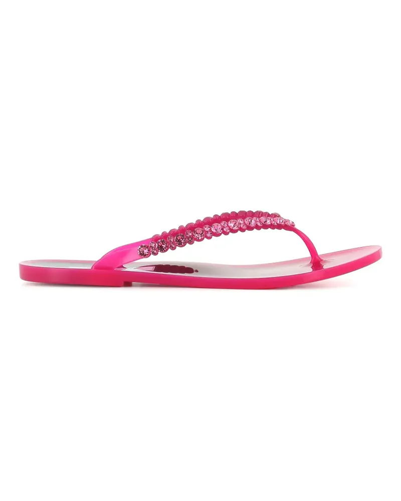 Menghi crystal-embellished flip-flops - Rosa Rosa