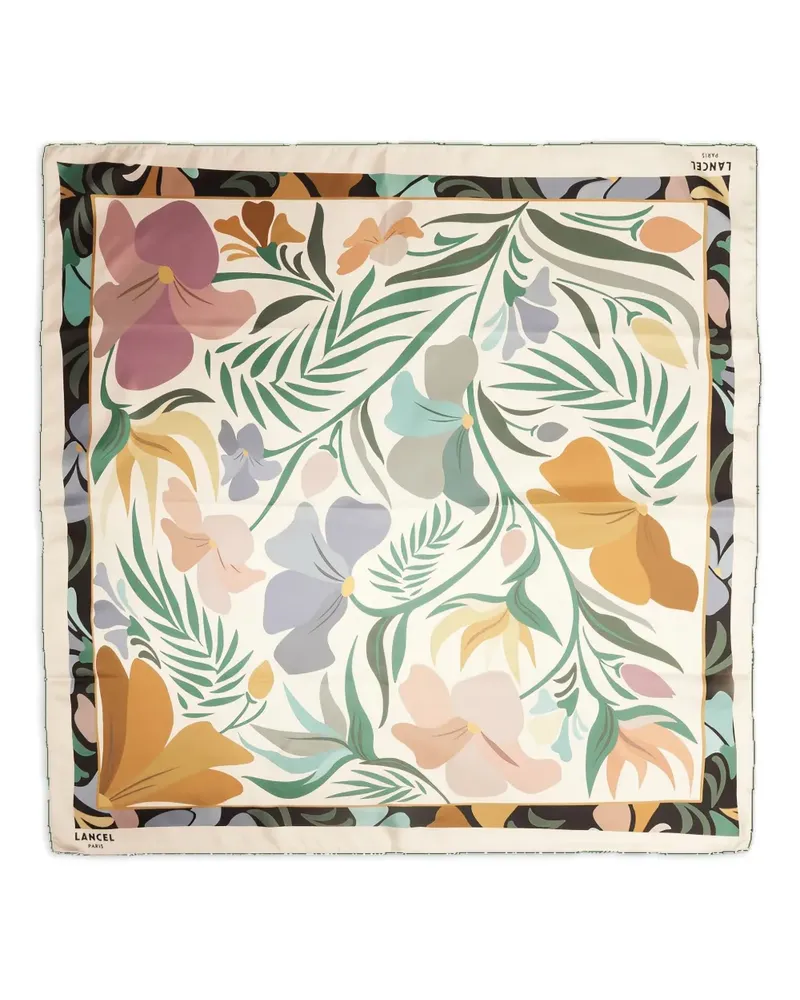Lancel Schal mit Reve de Fleurs-Print - Grün Grün