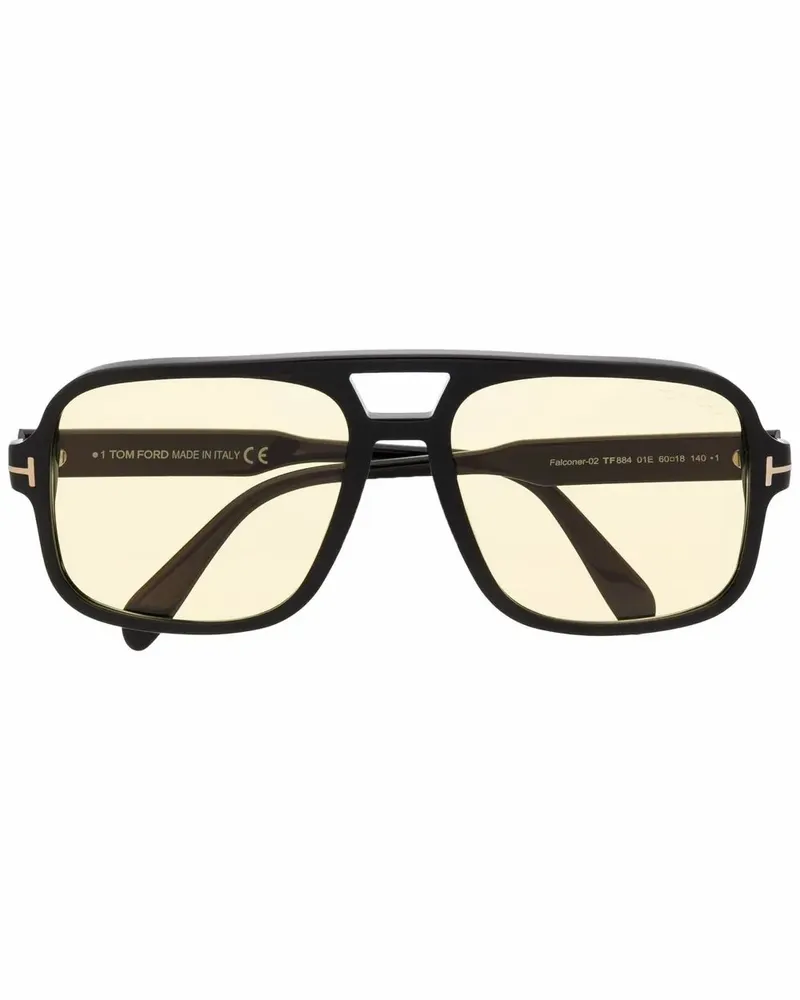 Tom Ford Getönte Pilotenbrille - Schwarz Schwarz