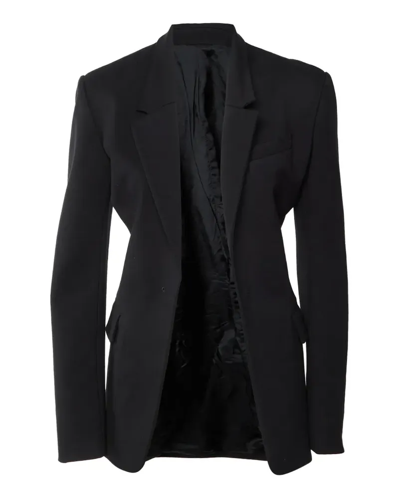 ATTICO Einreihiger Blazer mit Schulterpolstern - Schwarz Schwarz