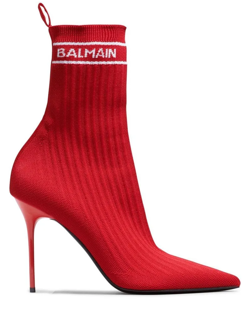 Balmain Skye Stiefeletten 95mm - Rot Rot