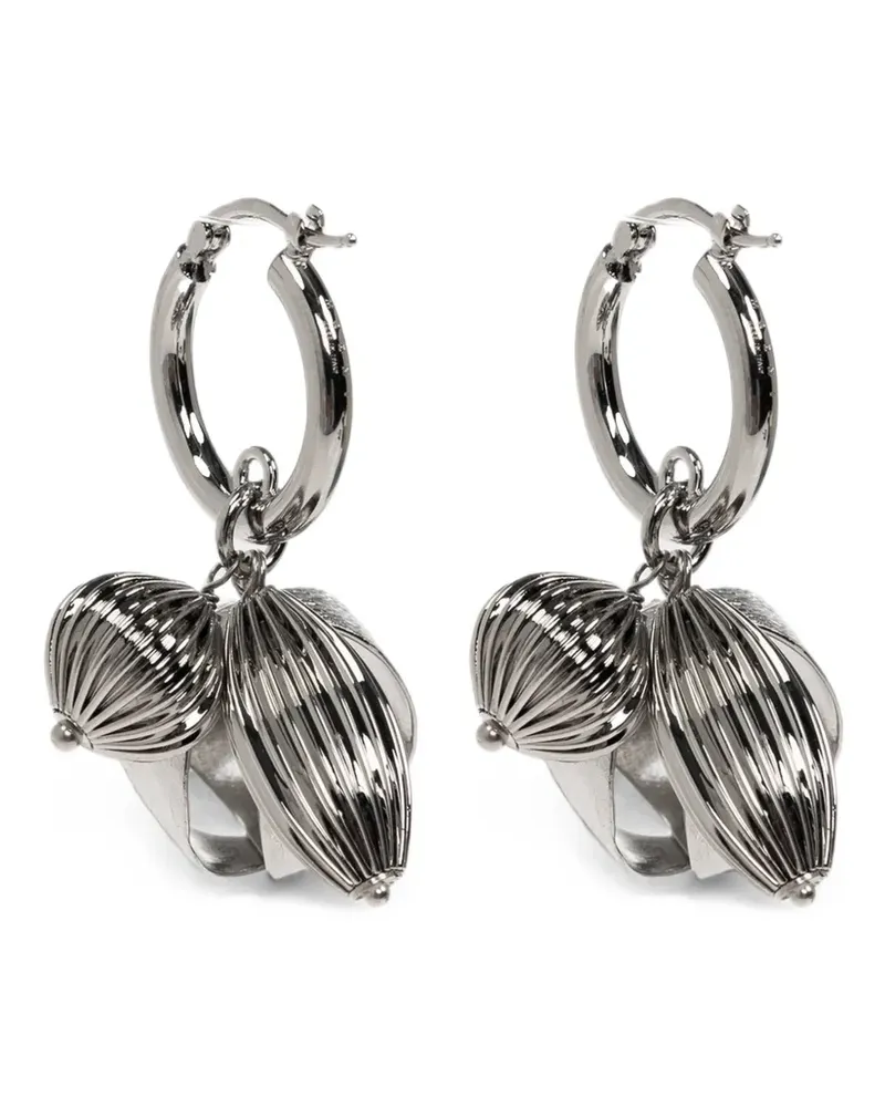Marni charm-detail hoop earrings - Silber Silber