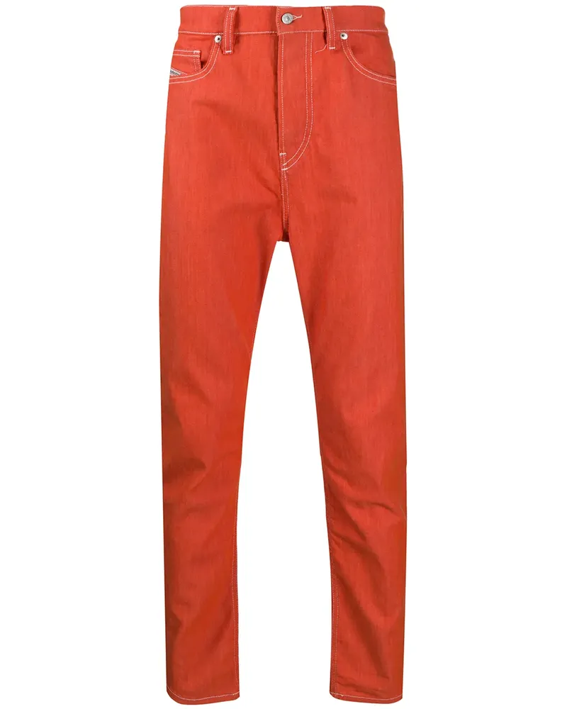 Diesel Halbhohe Skinny-Jeans - Orange Orange