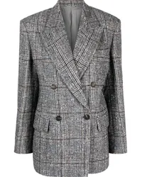 Brunello Cucinelli Doppelreihiger Blazer Grau