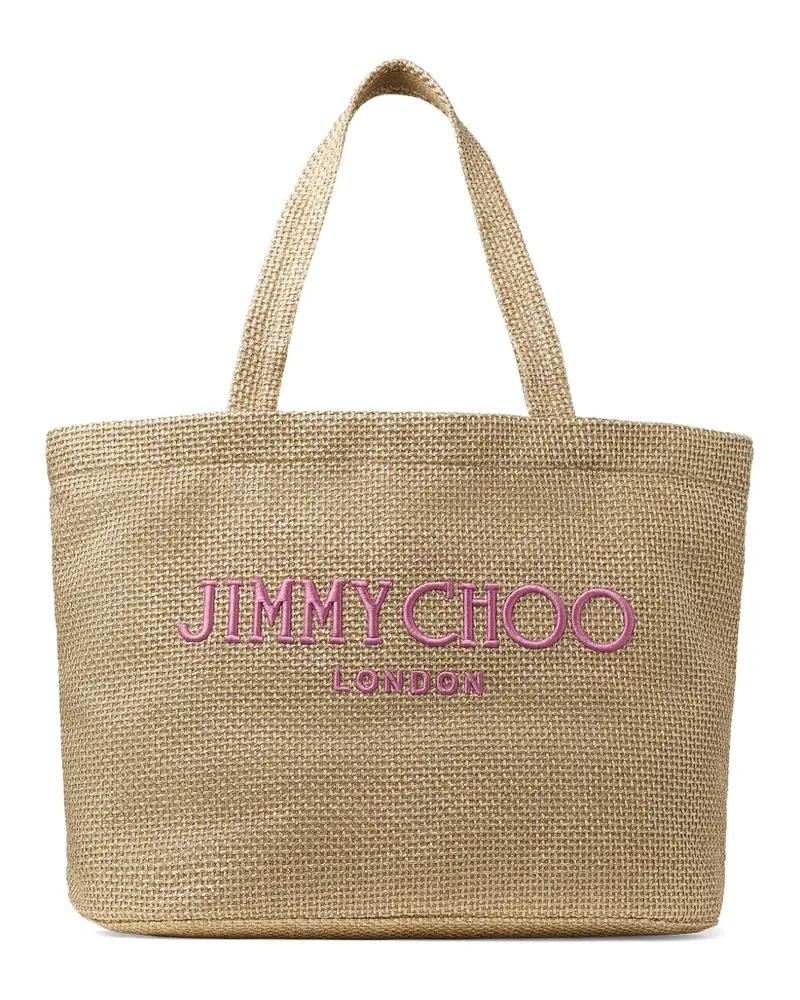 Jimmy Choo Tote Bag mit Logo-Stickerei - Braun Braun