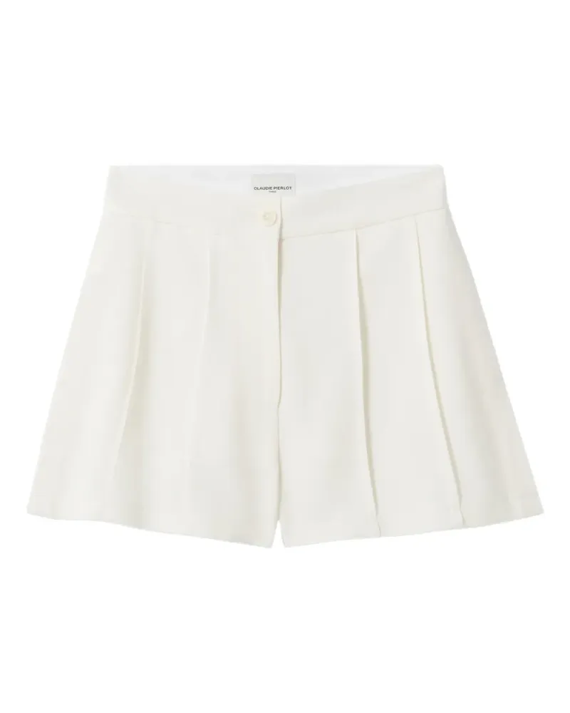 Claudie Pierlot Shorts mit Knopfverschluss - Weiß Weiß