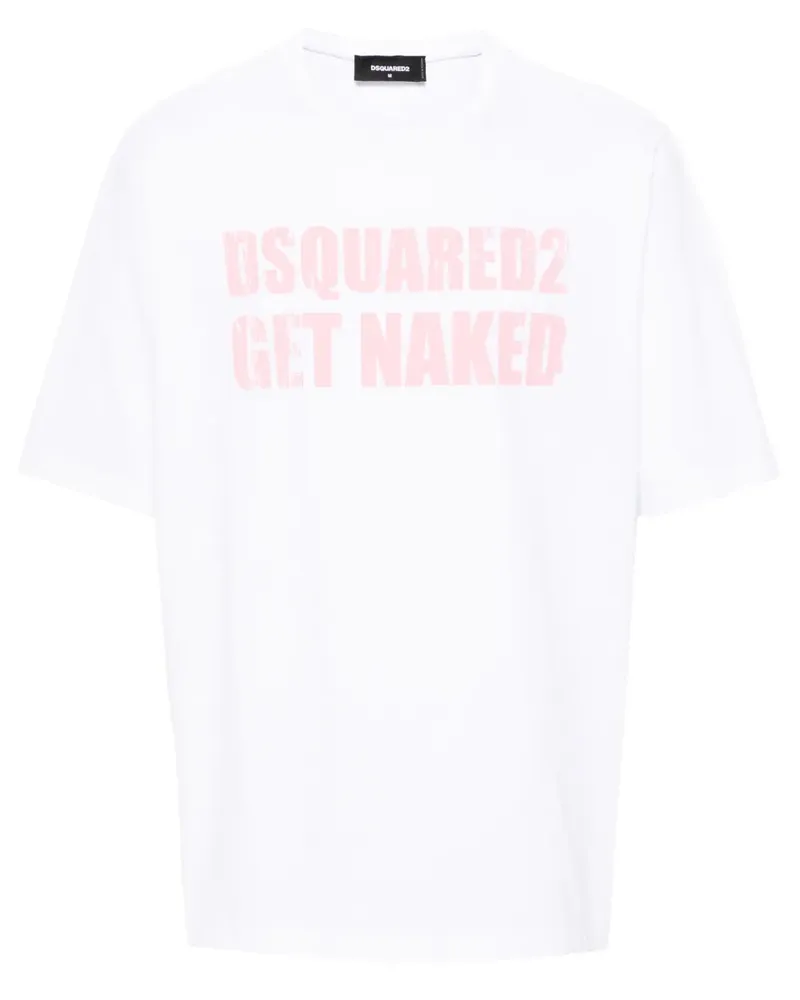 Dsquared2 T-Shirt mit Logo-Print - Weiß Weiß