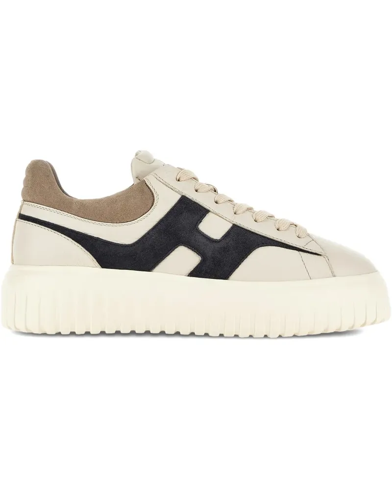 Hogan H-Stripes Sneakers mit Plateausohle - Nude Nude