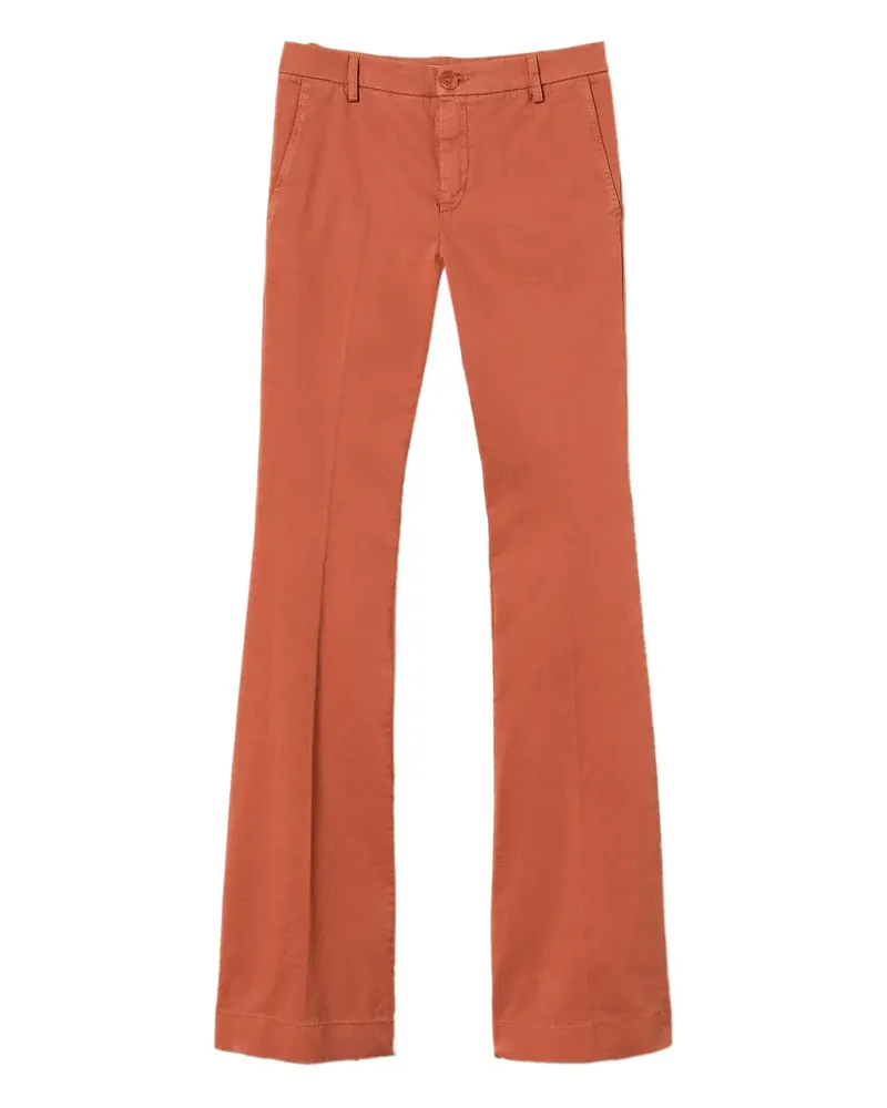 Twin-Set Ausgestellte Hose - Orange Orange