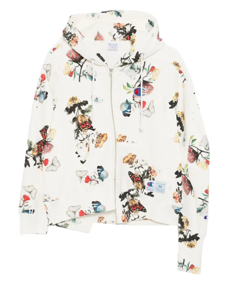 Undercover x Champion Kapuzenjacke mit Blumen-Print - Nude Nude