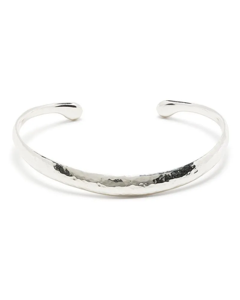 Dower & Hall Curved Nomad Armreif - Silber Silber