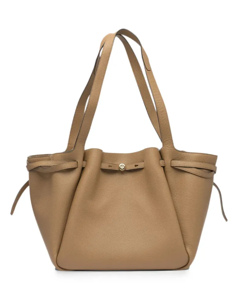 Tory Burch pebbled leather shoulder bag - Nude Nude