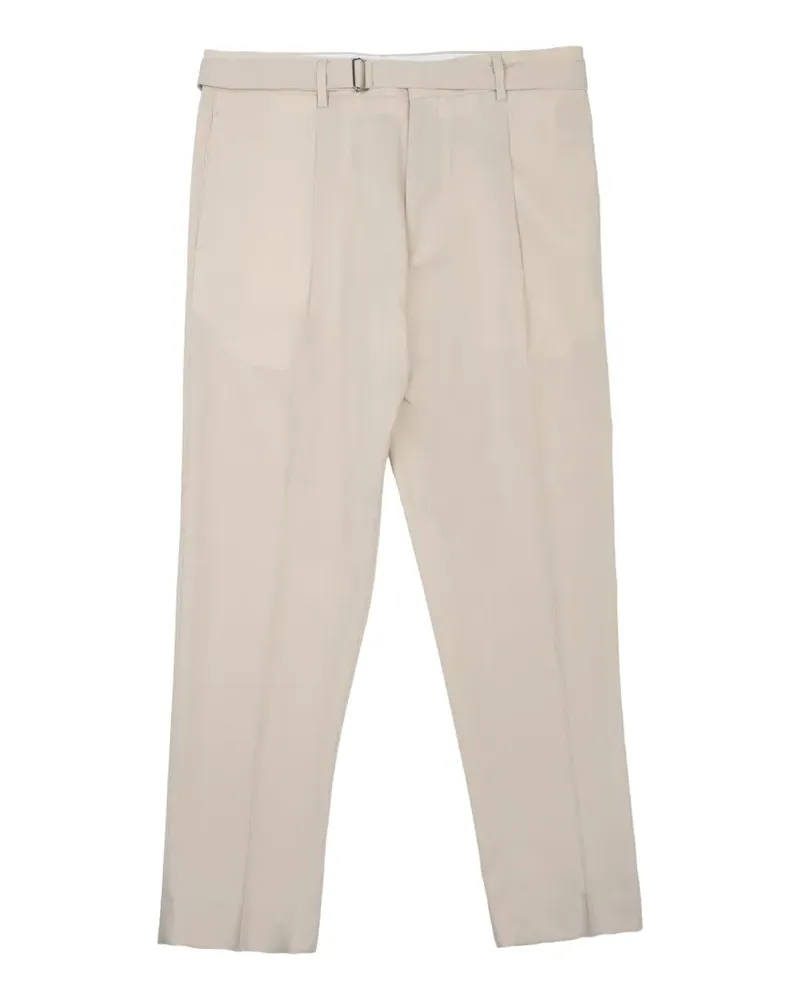 Be Able Andy pleated-design belted trousers - Nude Nude