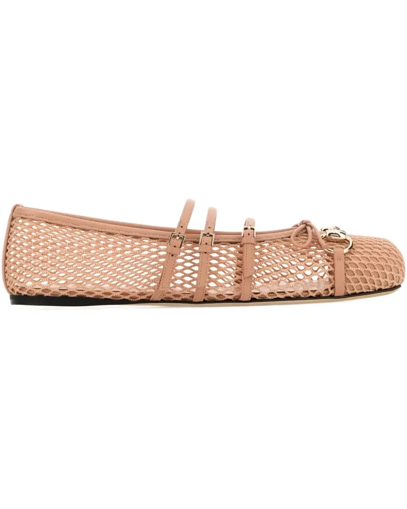 Gucci Perforierte Ballerinas - Nude Nude