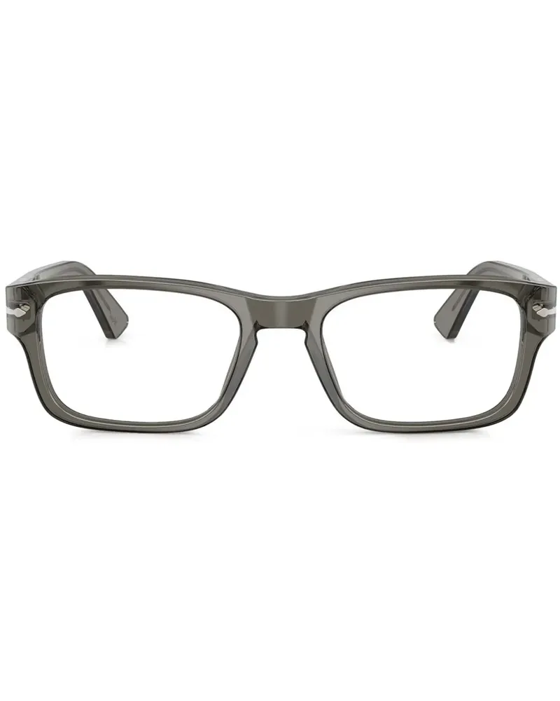 Persol Brille mit eckigem Gestell - Grau Grau