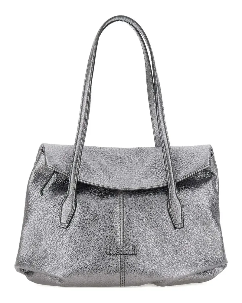 Gianni Chiarini Metallic-Handtasche aus Leder - Grau Grau