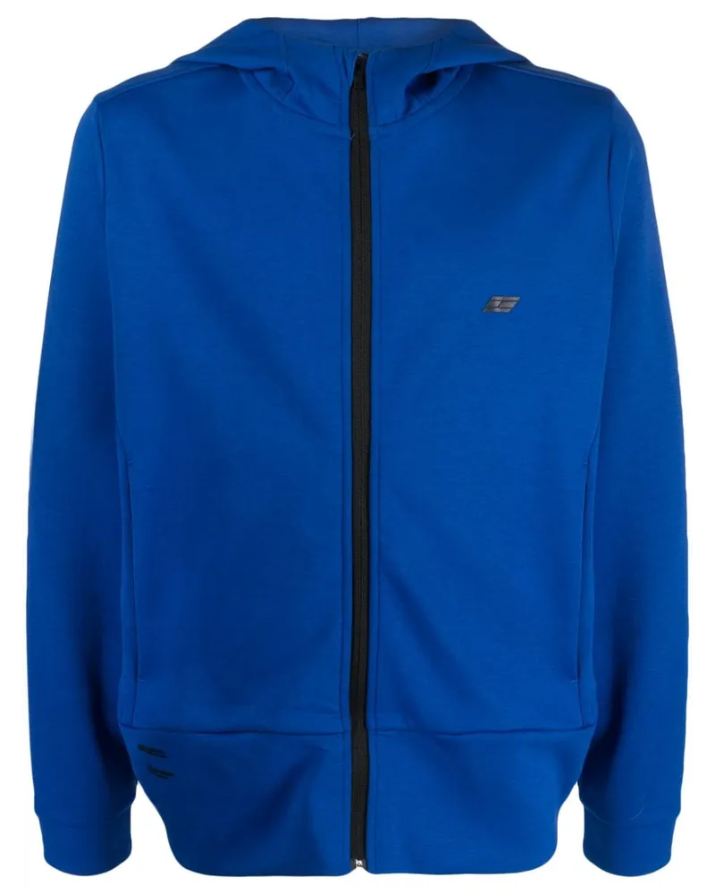 Tommy Hilfiger Kapuzenjacke mit Logo-Print - Blau Blau