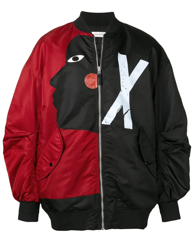 Faith Connexion Bomberjacke mit Gesicht - Schwarz Schwarz