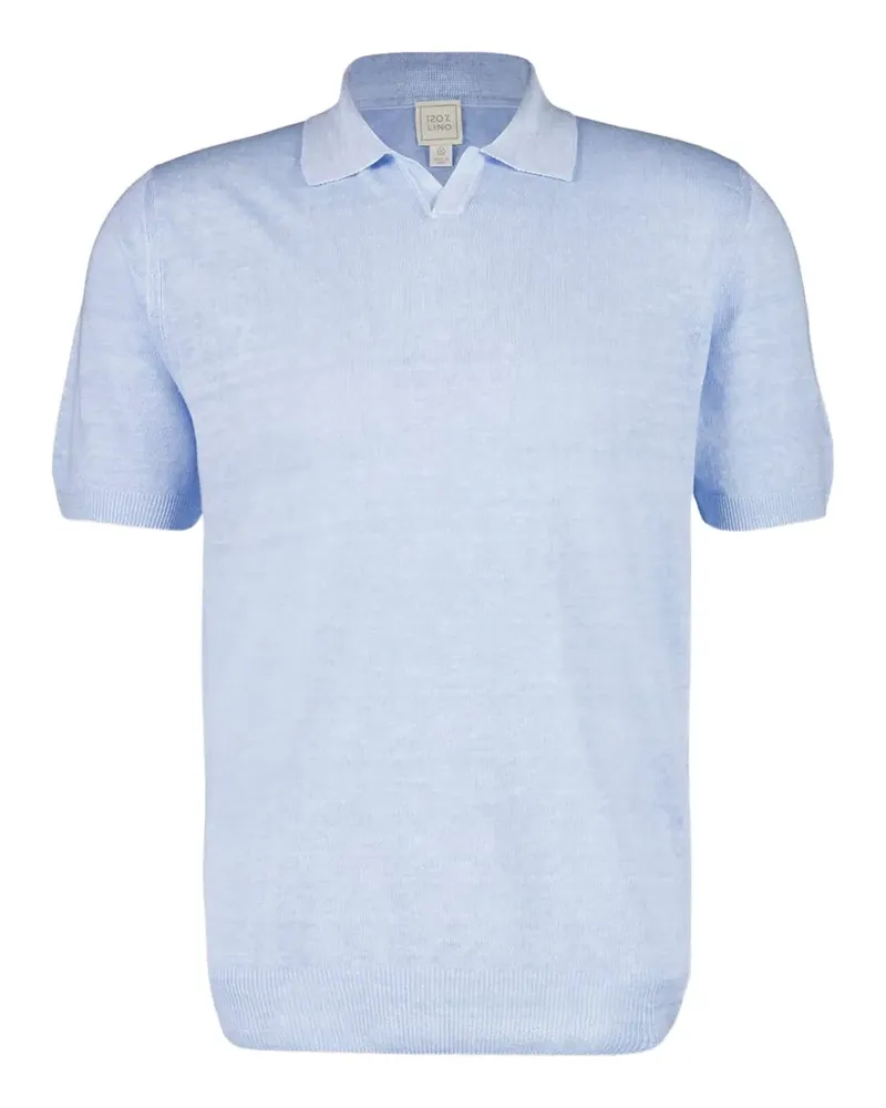 120% Lino Top aus Leinen - Blau Blau