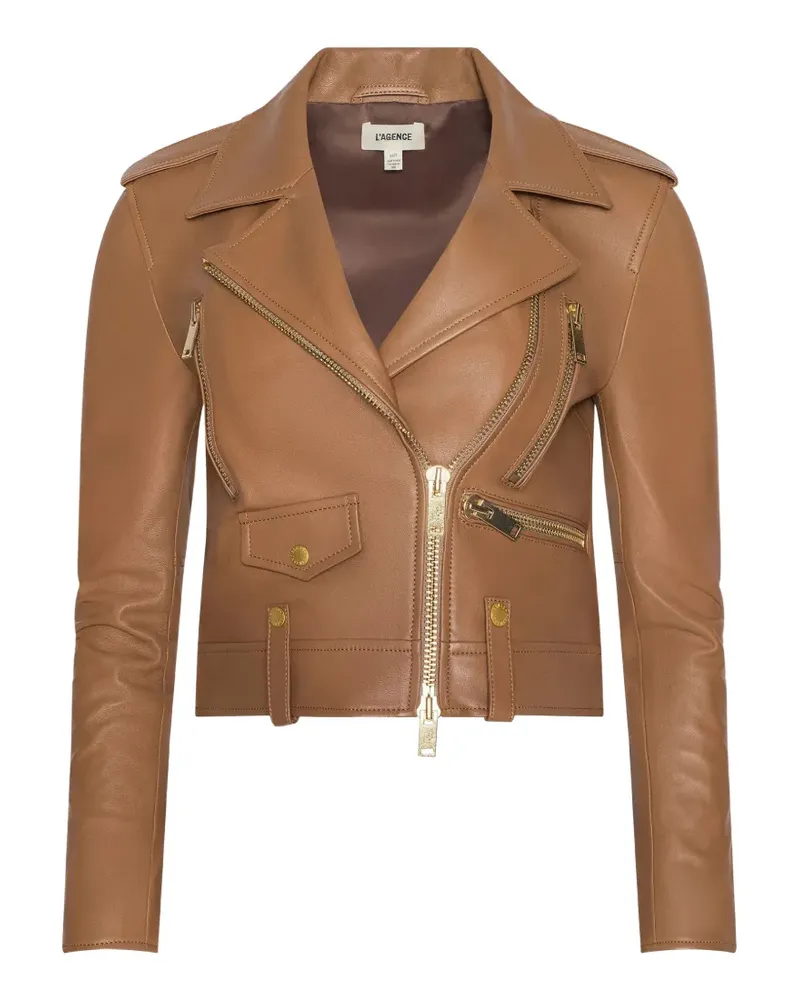 L'Agence Blakely biker jacket - Braun Braun