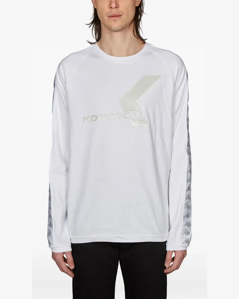Kappa logo long-sleeve T-shirt - Weiß Weiß
