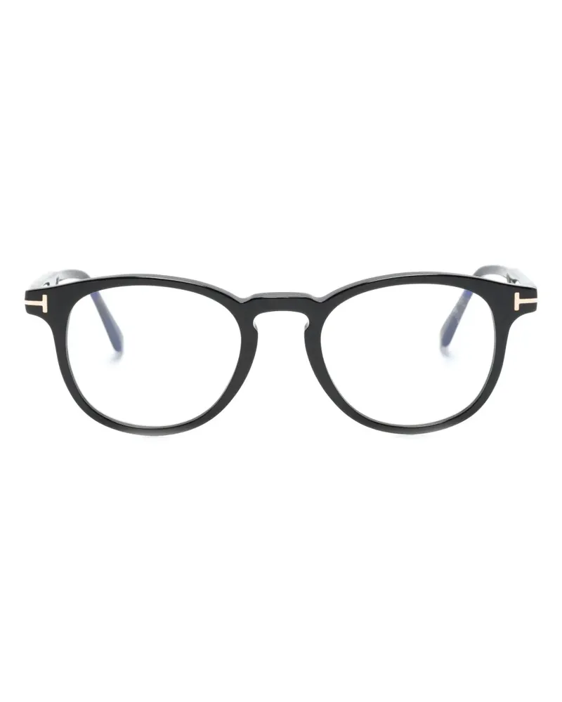 Tom Ford Brille mit Panto-Gestell - Schwarz Schwarz
