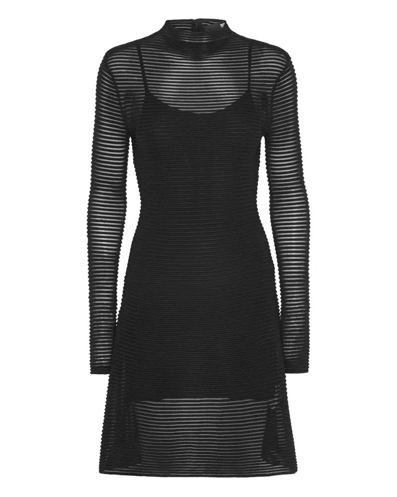 ROTATE Birger Christensen Ausgestelltes Minikleid - Schwarz Schwarz