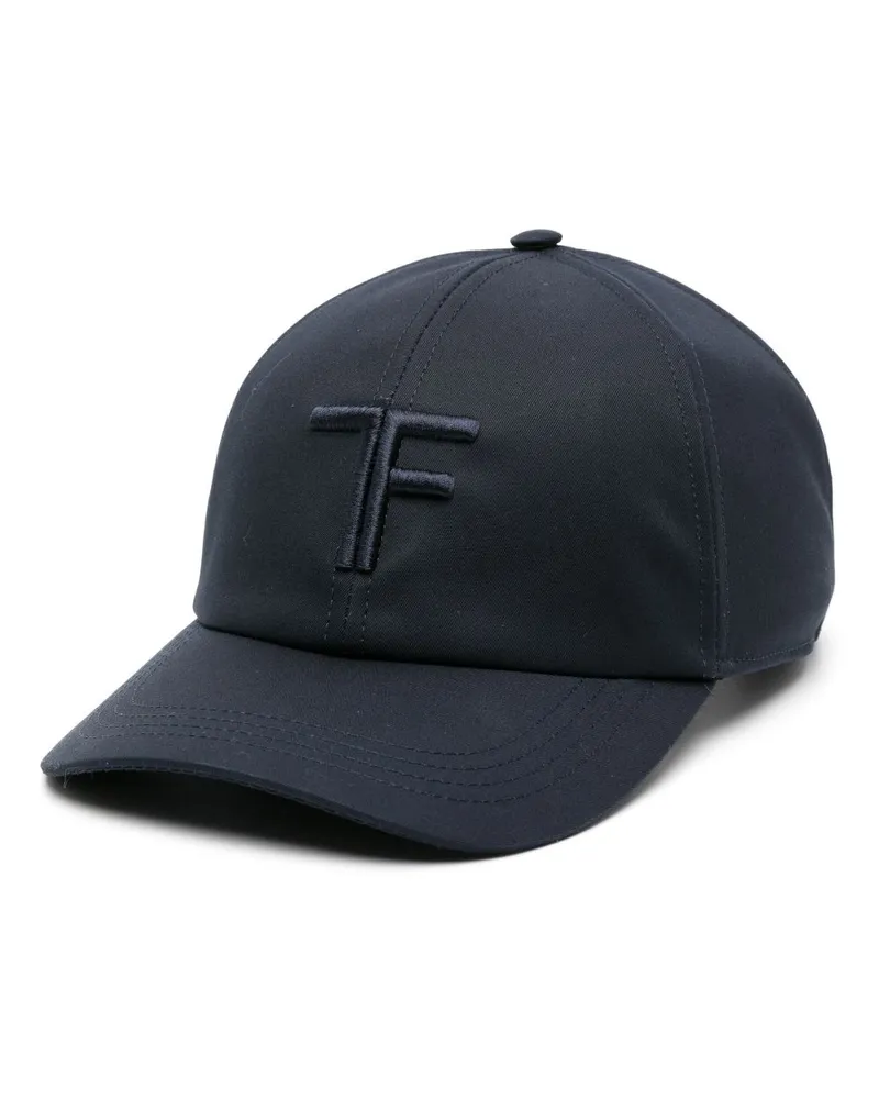 Tom Ford Baseballkappe mit Logo-Stickerei - Blau Blau