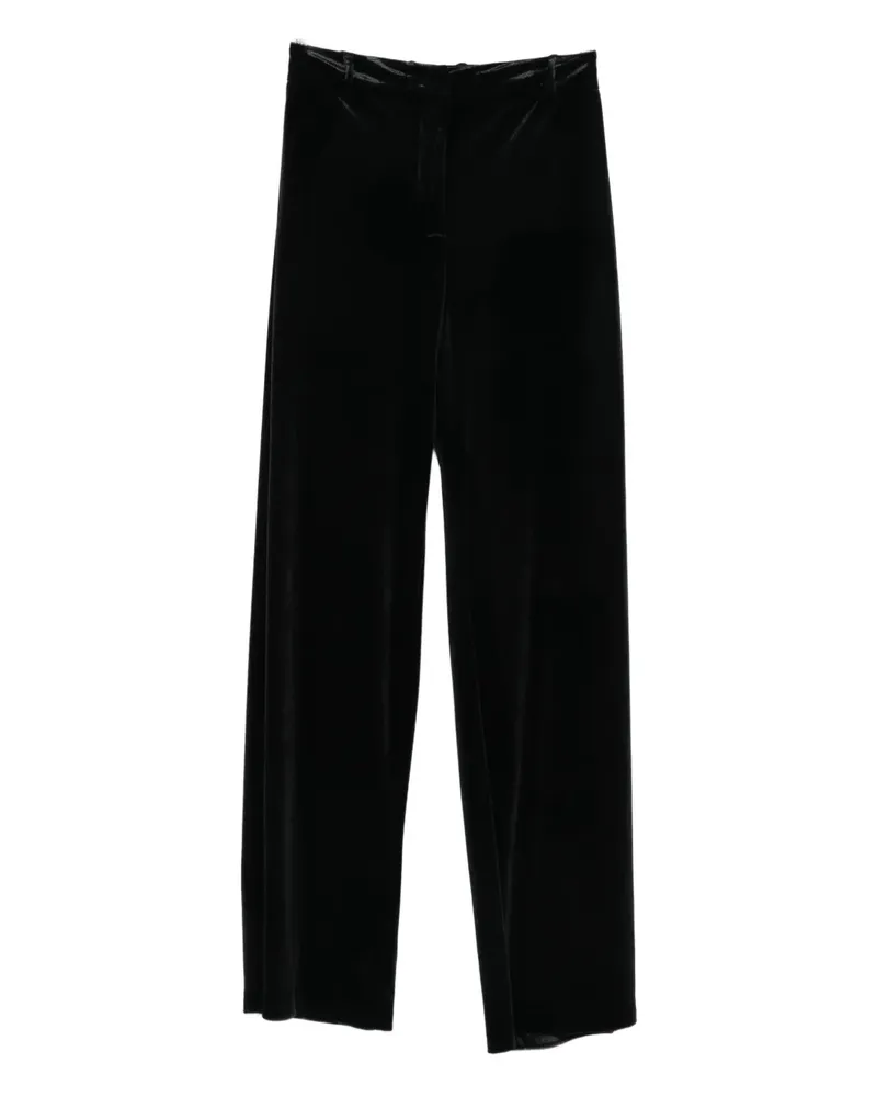 CENERE GB velvet trousers - Schwarz Schwarz