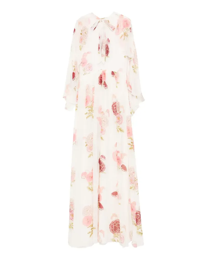 Giambattista Valli Pansies Kleid - Weiß Weiß
