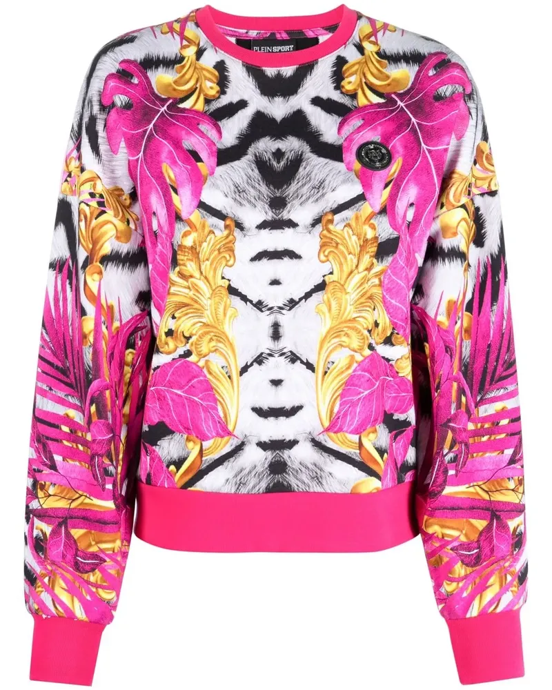 Philipp Plein Sweatshirt mit Logo-Print - Rosa Rosa