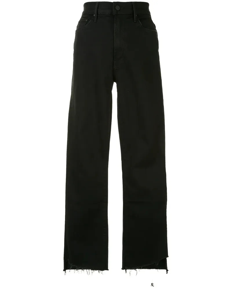 Mother Schmale Cropped-Jeans - Schwarz Schwarz