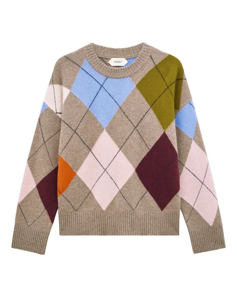 Pringle of Scotland Pullover mit Argyle-Muster - Nude Nude