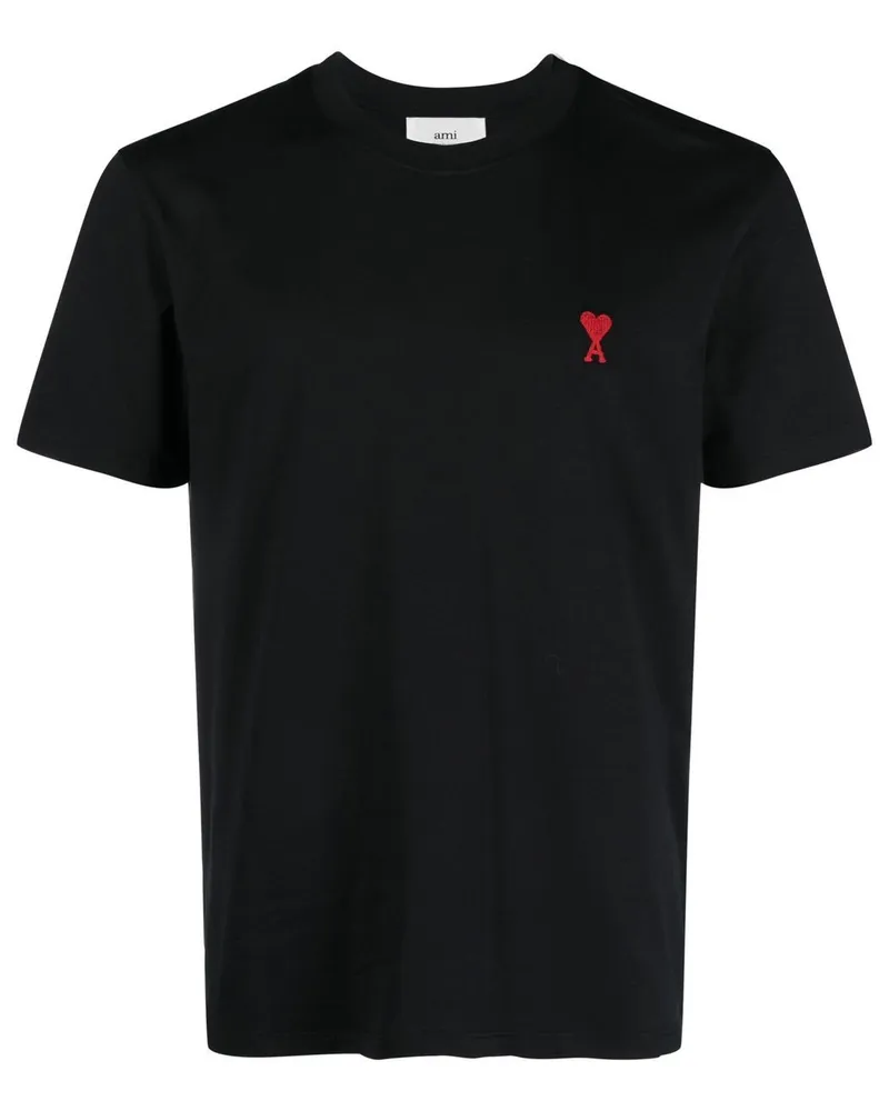 AMI Paris Ami de Coeur T-Shirt - Schwarz Schwarz