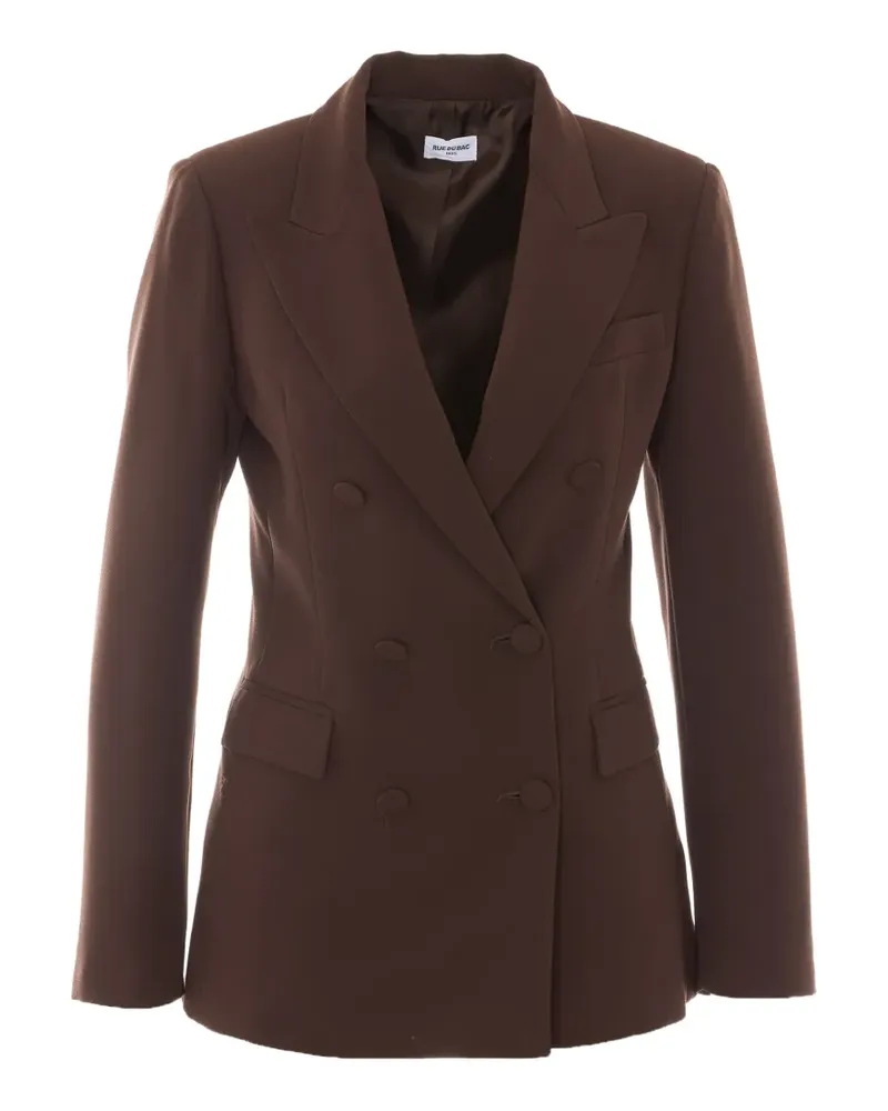 Rue du Bac double-breasted peak-lapel blazer - Braun Braun