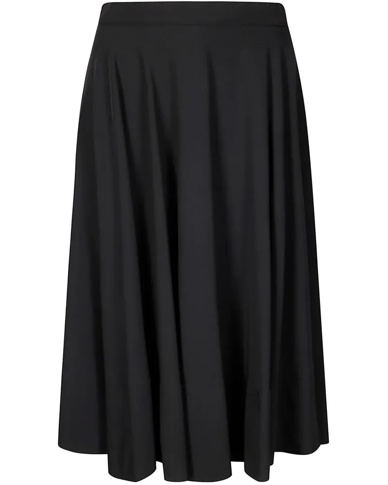 Stefano Mortari Klassischer High-Waist-Rock - Schwarz Schwarz