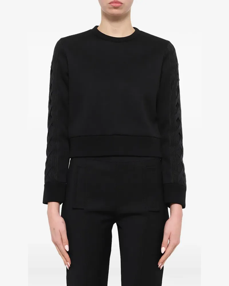 Neil Barrett Pullover mit Flechtärmeln - Schwarz Schwarz