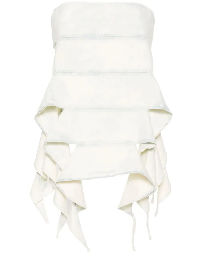 Y/PROJECT Jeans-Top im Bandeau-Style - Nude Nude