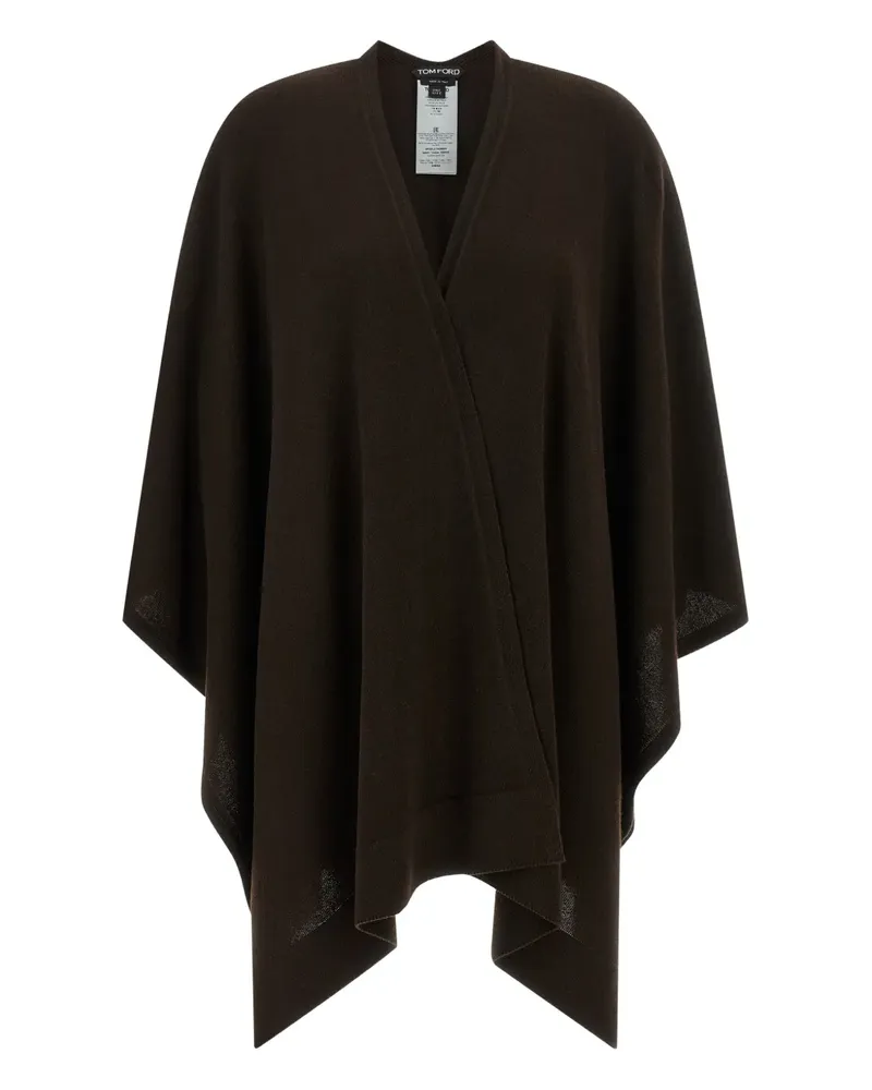 Tom Ford Poncho aus Kaschmir - Braun Braun