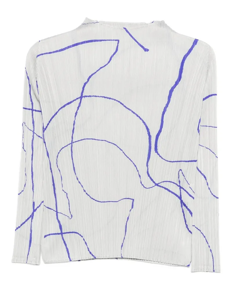 Issey Miyake Pause graphic blouse - Grau Grau