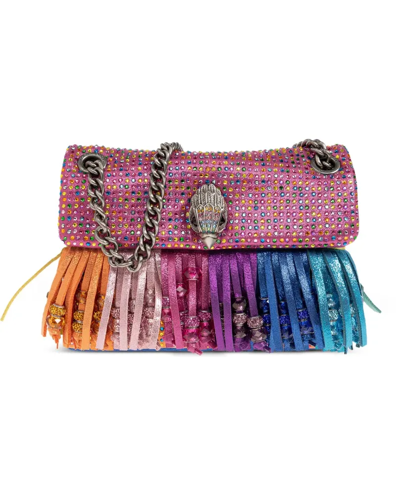 Kurt Geiger mini Kensington fringed shoulder bag - Rosa Rosa