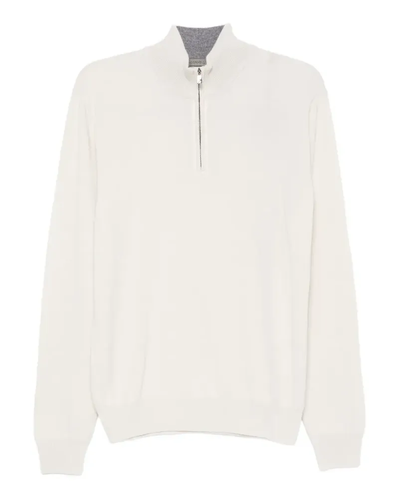 Corneliani Pullover mit kurzem Reißverschluss - Nude Nude