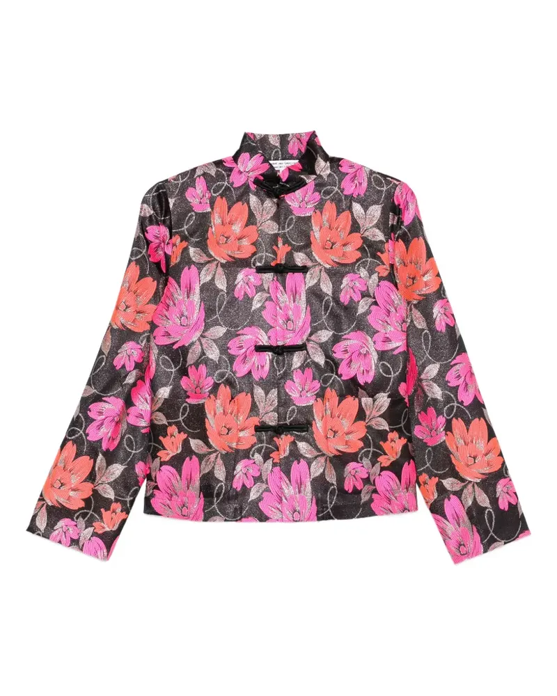 Comme des Garçons floral-pattern jacket - Schwarz Schwarz