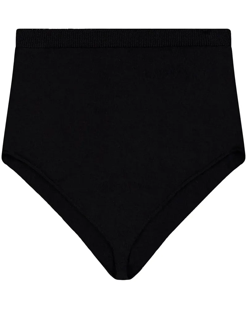 Laneus Hoch sitzende Shorts - Schwarz Schwarz