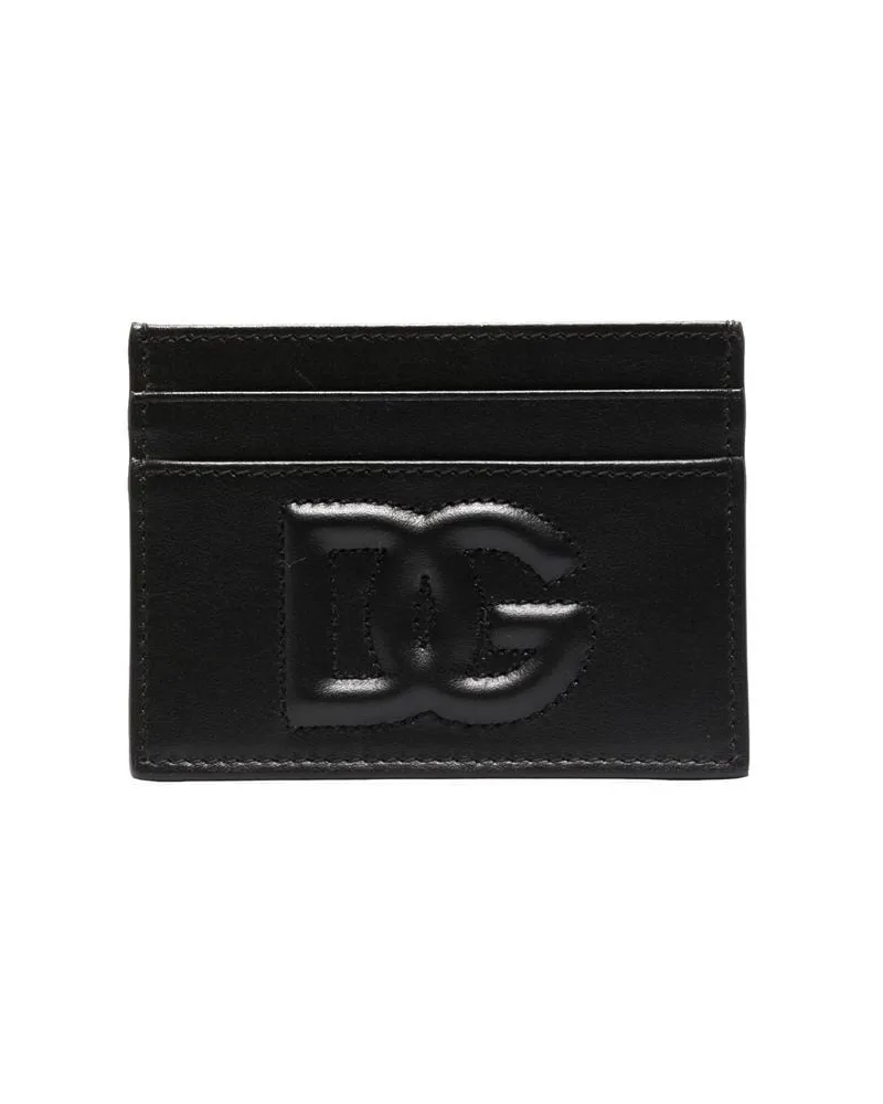 Dolce & Gabbana Kartenetui mit Logo-Prägung - Schwarz Schwarz